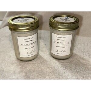 Cup Of Blessing 8oz Handcrafted Soy Candle - Kingdom Tees